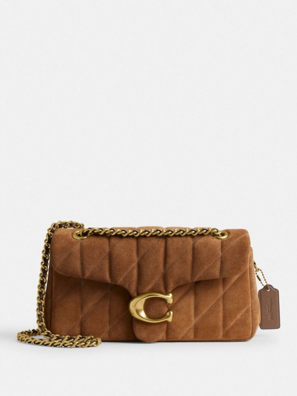 Coach quilted tabby 26 in suede cedar